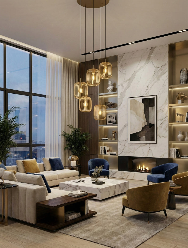 Carregue imagem no visualizador da galeriaCandeeiro de teto Romazzina de 5 pontos de luz - Eglo
