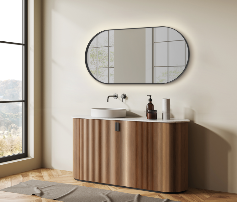 Chargez l&#39;image dans la visionneuse de la galerie, Miroir avec lumière LED 3000k - 1200x600mm
