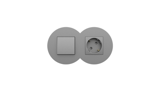 Espelho Duplo Siza Vieira para tomada/interruptor - Vários opções de cor - Série Siza Quadro 45 - EFAPEL
