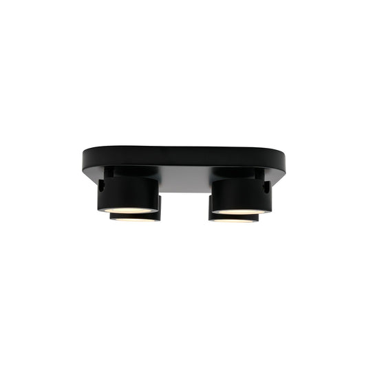 Candeeiro de Teto com 4 Focos Preto CLYDE NORDLUX