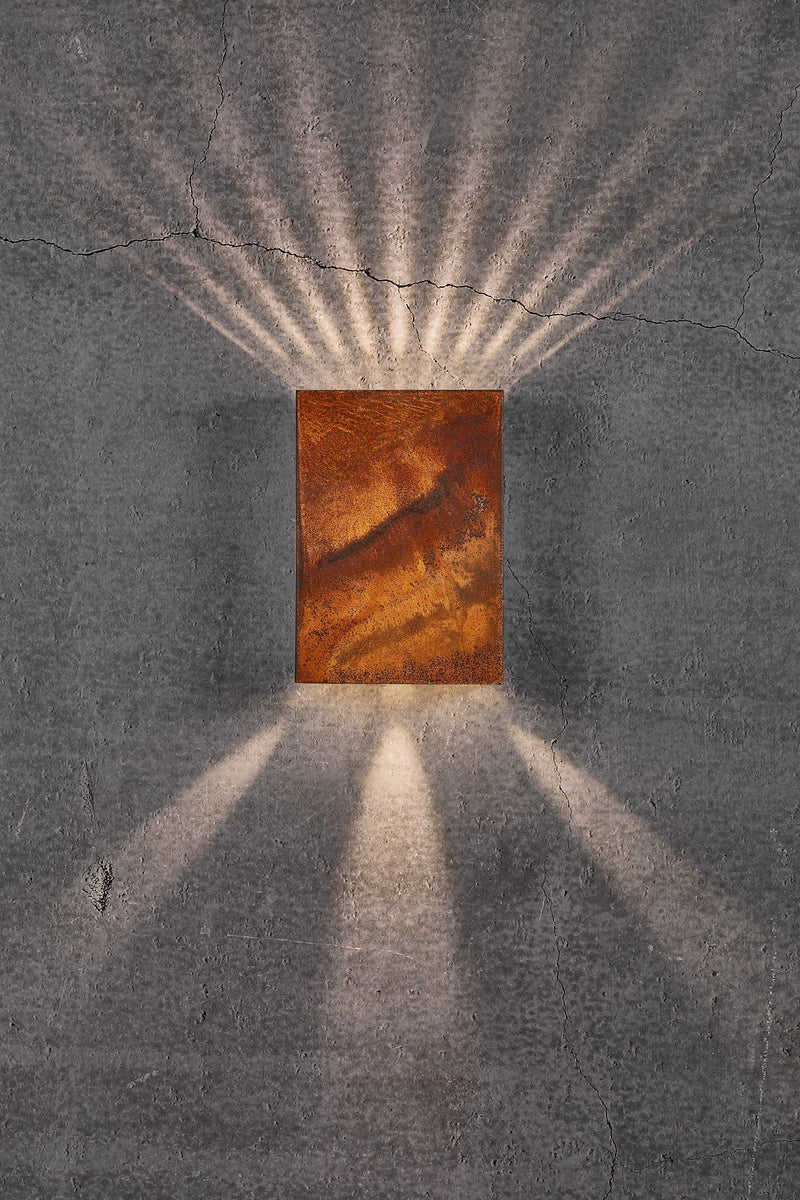 Load image into Gallery viewer, Aplique de Parede Exterior em Corten Fold 15 NORDLUX
