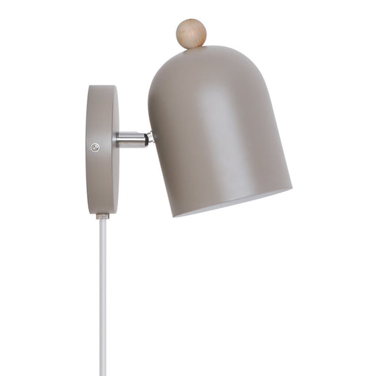 Aplique de Parede com Abajur Flexível Castanho Claro Gaston NORDLUX