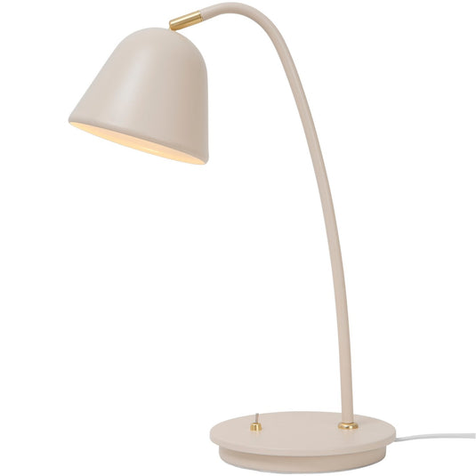 Candeeiro de Mesa Bege com Detalhes em Latão e Cabeça Ajustável FLEUR NORDLUX