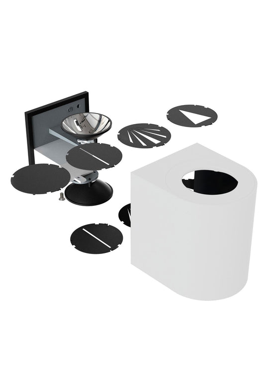 Aplique de Parede Exterior Cinzento Canto 2 NORDLUX