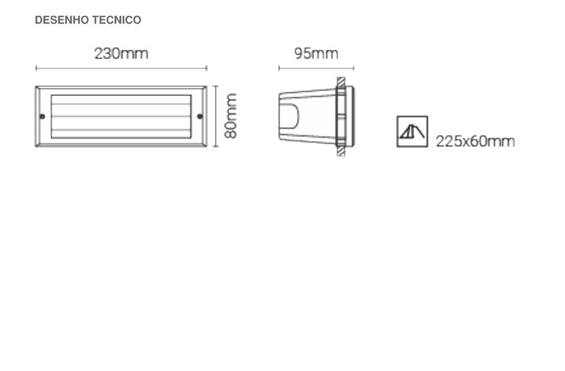 Carregue imagem no visualizador da galeriaLuminária de Encastrar de Parede para Exterior Tromilux
