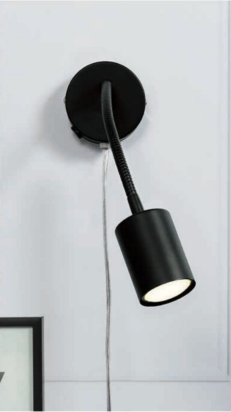 Carregue imagem no visualizador da galeriaAplique de Parede Preto Ajustável FLEX NORDLUX
