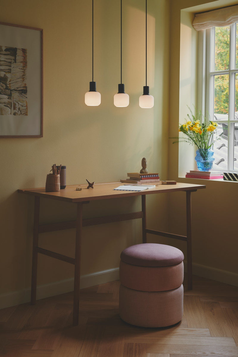Chargez l'image dans la visionneuse de la galerie, Candeeiro Suspenso Milford Mini 3-Rail Preto NORDLUX
