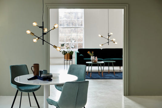 6-Spot Pendant Preto Josefine NORDLUX