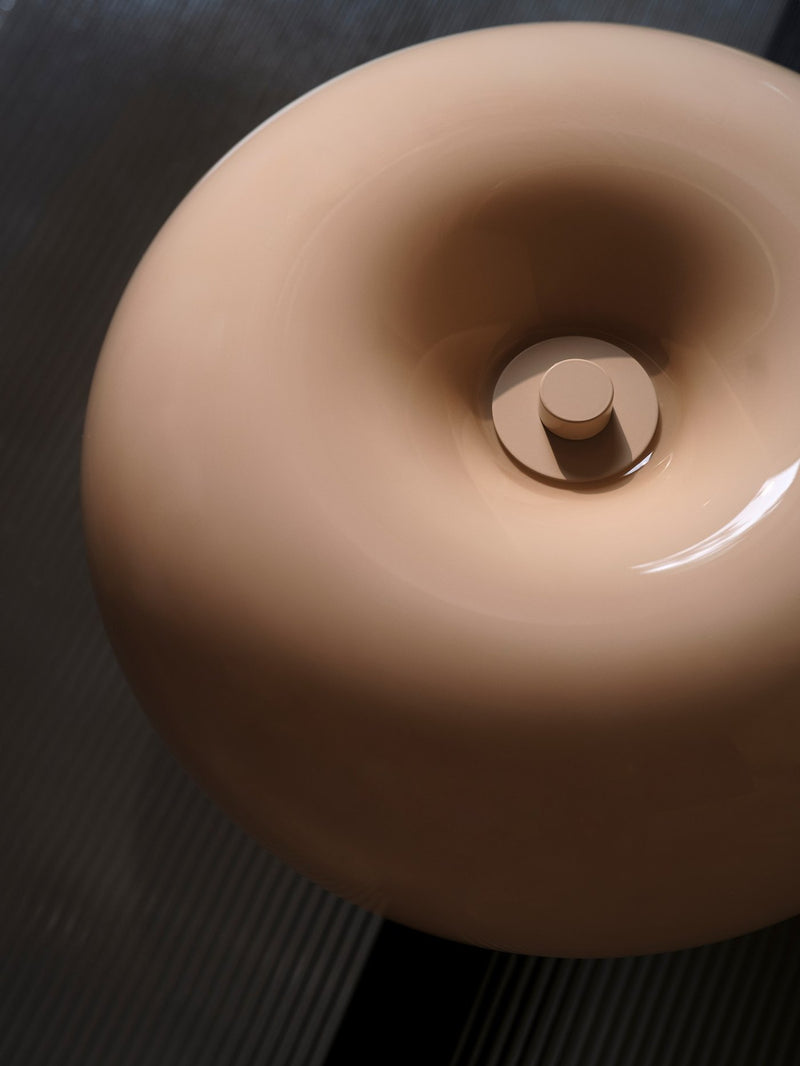 Carregue imagem no visualizador da galeriaCandeeiro de Mesa em Vidro Bege MALTI NORDLUX
