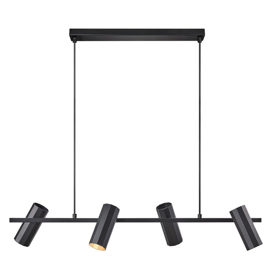 Candeeiro Suspenso 4 Focos Preto ALANIS NORDLUX