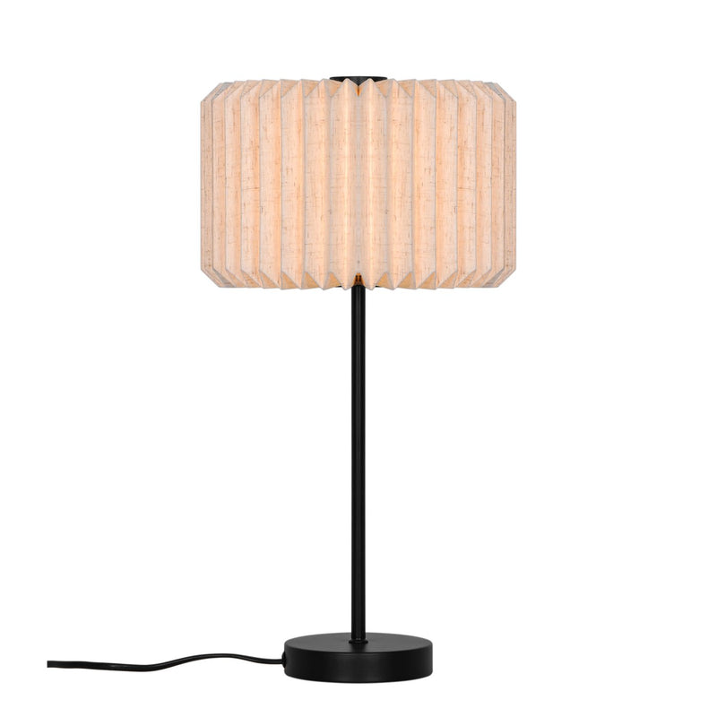 Carregue imagem no visualizador da galeriaCandeeiro de Mesa com Abajur em Tecido Plissado Vivienne NORDLUX
