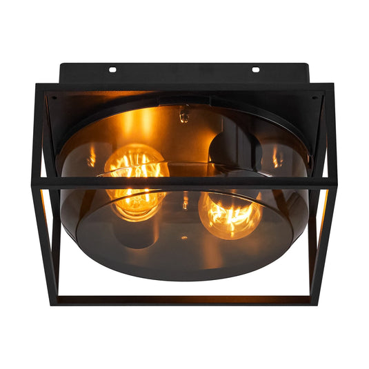 Candeeiro Exterior Moderno com Difusor Fumado Griffin NORDLUX