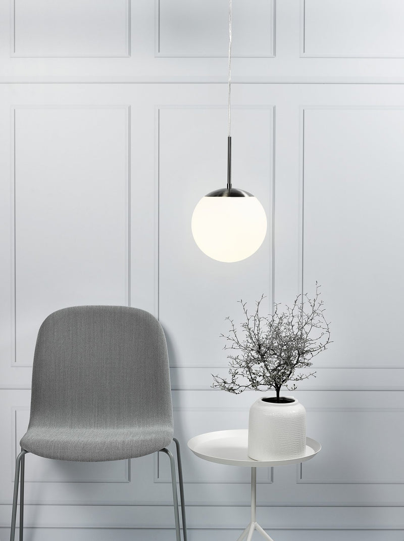 Chargez l'image dans la visionneuse de la galerie, Candeeiro Suspenso Cafe 20 em Vidro Opalino Branco NORDLUX
