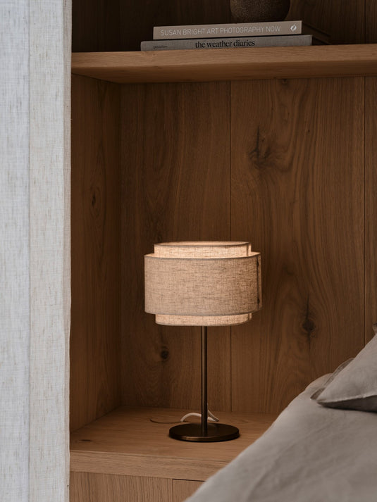 Candeeiro de Mesa Bege Takai NORDLUX