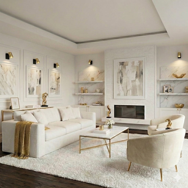 Cargue la imagen en el visor de la galería, Foco dourado CUMARIBO para parede/teto - Eglo
