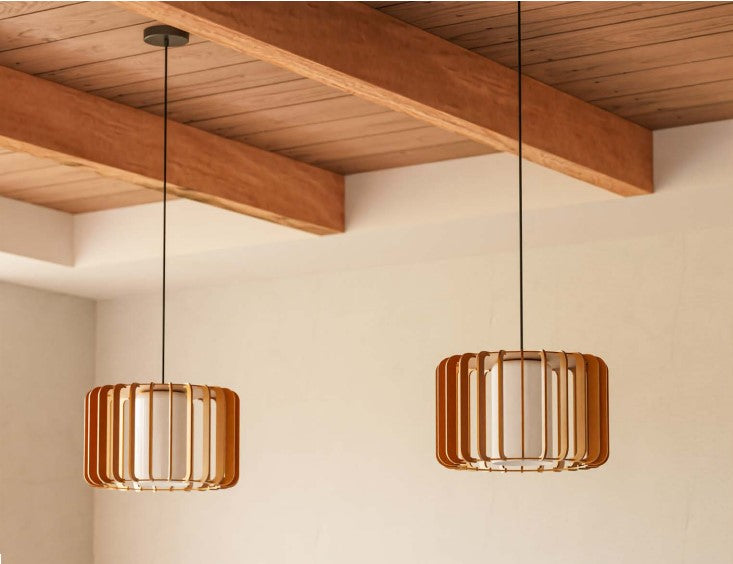Load image into Gallery viewer, Wooden ceiling lamp - Forlight Viva
