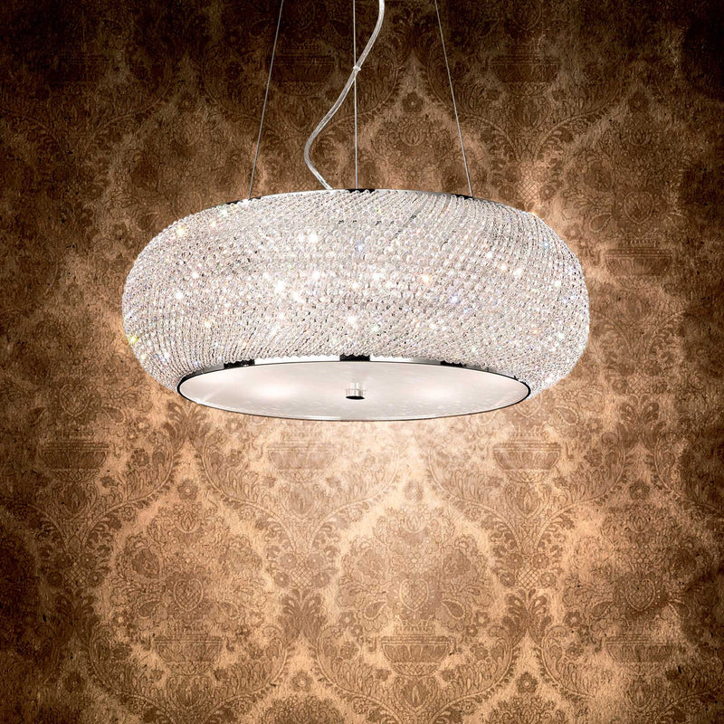 Load image into Gallery viewer, Ideal Lux Pasha SP14 Gold Suspended Ceiling Lamp 164984
