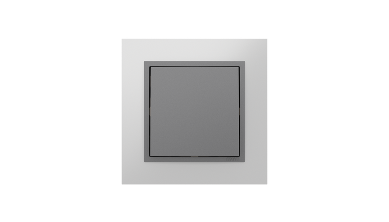 Cargue la imagen en el visor de la galería, Comutador de Escada Alumínio/Gris, Logus 90 Metallo - Kit Completo
