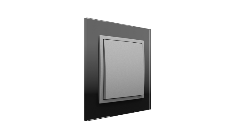 Load image into Gallery viewer, Black Crystal/Alumina Staircase Switch, Logus 90 Crystal - Complete Kit 
