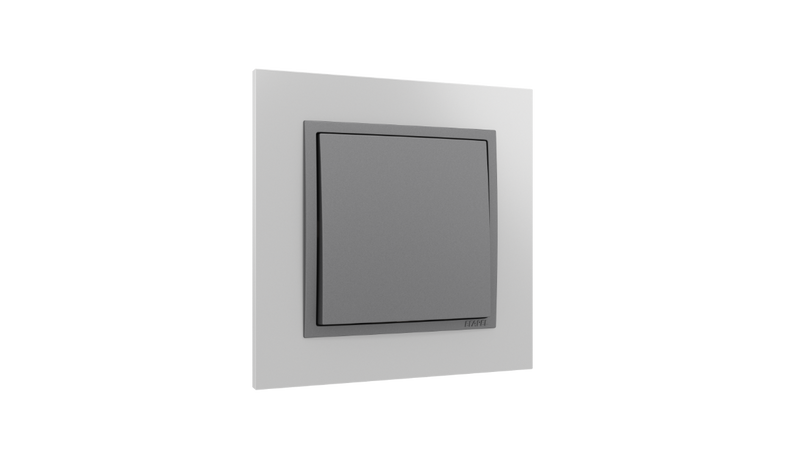 Cargue la imagen en el visor de la galería, Comutador de Escada Alumínio/Gris, Logus 90 Metallo - Kit Completo
