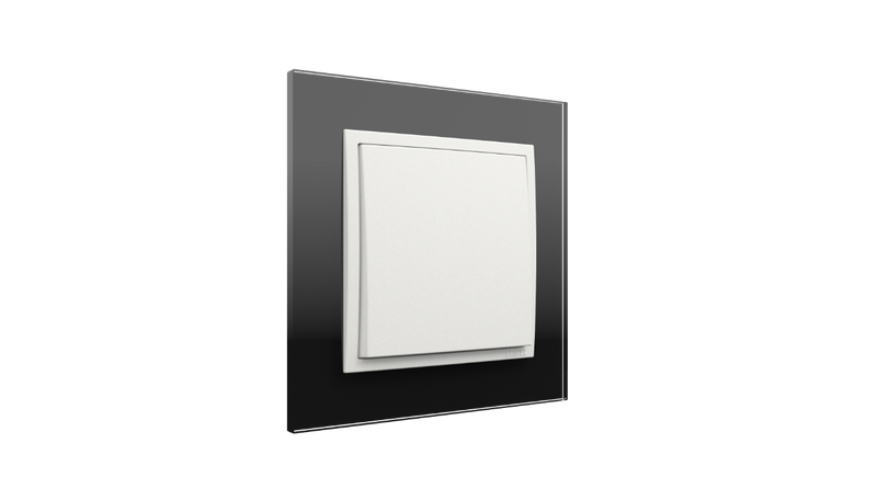 Carregue imagem no visualizador da galeriaInterruptor Cristal Negro/Gelo, Logus 90 Crystal - Kit Completo
