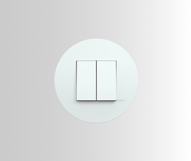 Comutador de Escada Duplo - Siza Vieira - branco - Kit Completo