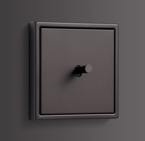 Switch center with lever, dark aluminum, series 1912 - JUNG