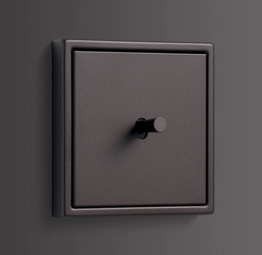 Switch center with lever, dark aluminum, series 1912 - JUNG