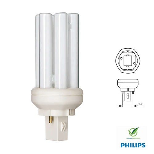 Chargez l&#39;image dans la visionneuse de la galerie, Lâmpada Fluorescente Master PL-T 2PINOS 13W/830-600 lm-Philips
