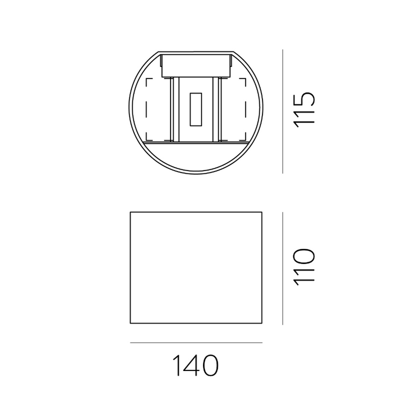 Chargez l&#39;image dans la visionneuse de la galerie, Applique murale LED dorée pour l&#39;intérieur et l&#39;extérieur

