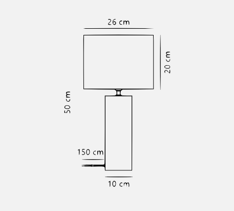 Candeeiro de mesa branco Antiga - Nordlux