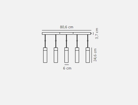 Carregue imagem no visualizador da galeriaCandeeiro suspenso preto Tilo 5 - Nordlux
