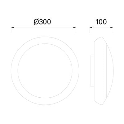 Carregue imagem no visualizador da galeriaPlafon Forlight Ford Round Cinza PX-1801-GRI 
