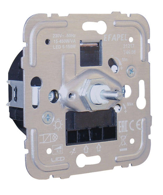 Regulador/Comutador de Luz Eletrónico para Lâmpadas de Baixo Consumo de 450W/VA R, C Efapel 0150.21217 
