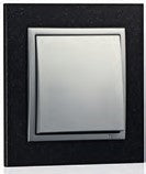 Bild in den Galerie-Viewer hochladenEspelho simples granito/alumina EFAPEL 90910 TGA Série Logus 90 
