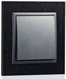 Încărcați imaginea în vizualizatorul Galerie, Espelho simples granito/gris EFAPEL 90910 TGS Série Logus 90 
