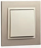 Cargue la imagen en el visor de la galería, Espelho simples titânio/perola EFAPEL 90910 TTP Série Logus 90 
