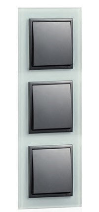Bild in den Galerie-Viewer hochladenEspelho triplo cristal/gris EFAPEL 90930 TCS Série LOGUS 90 
