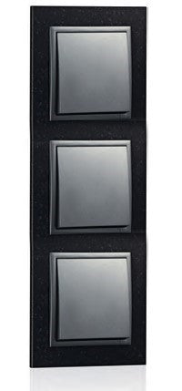 Carregue imagem no visualizador da galeriaEspelho triplo granito/gris EFAPEL 90930 TGS Série Logus 90 
