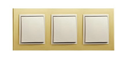 Carregar imagem no visualizador da galeria Espelho triplo ouro/pérola EFAPEL 90930 TOP Série Logus 90 
