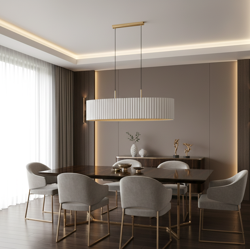 Carregue imagem no visualizador da galeriaCandeeiro de teto Tamaresco, veludo brancoe dourado, 39764 - Eglo
