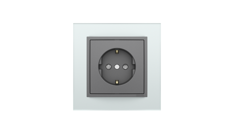 Carregue imagem no visualizador da galeriaTomada Cristal/Gris, Logus 90 Crystal - Kit Completo
