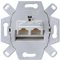 Cargue la imagen en el visor de la galería, Tomada dupla Rj 45 - UAE 8-8 UPOK6 - Jung - 2 saídas categoria 6
